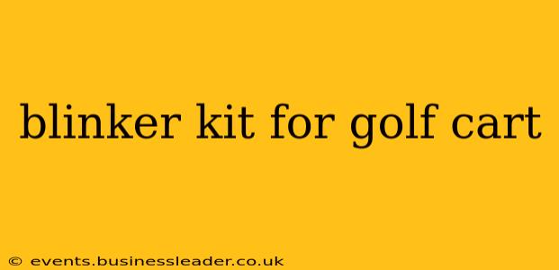 blinker kit for golf cart
