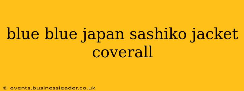 blue blue japan sashiko jacket coverall