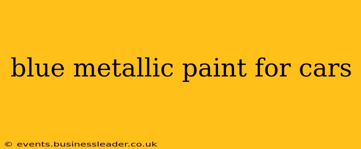blue metallic paint for cars