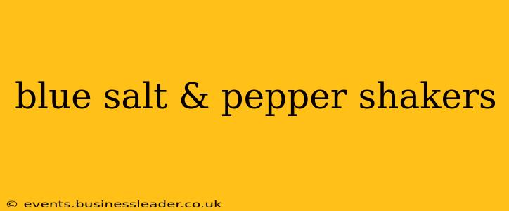 blue salt & pepper shakers