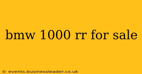 bmw 1000 rr for sale