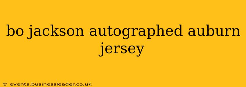 bo jackson autographed auburn jersey