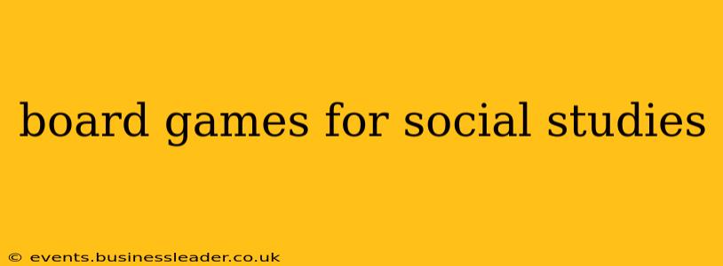 board games for social studies