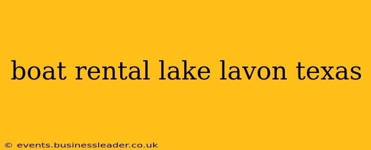 boat rental lake lavon texas