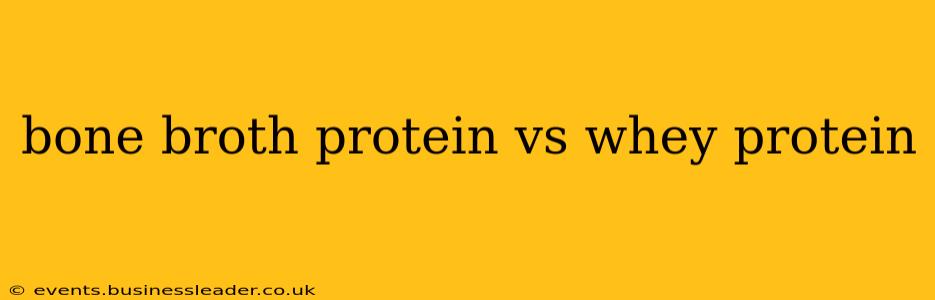 bone broth protein vs whey protein