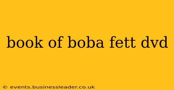 book of boba fett dvd