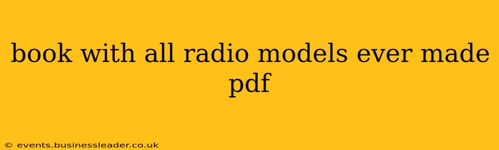 book with all radio models ever made pdf
