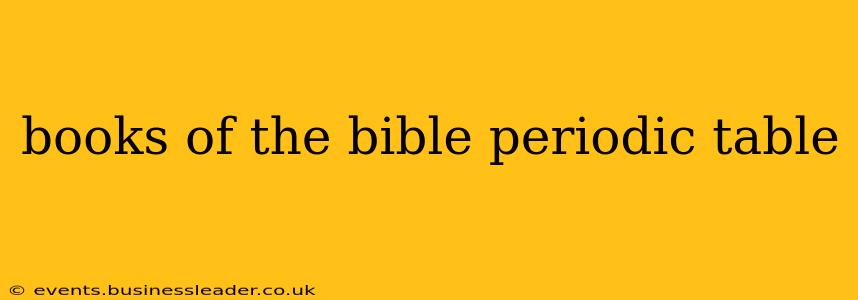 books of the bible periodic table