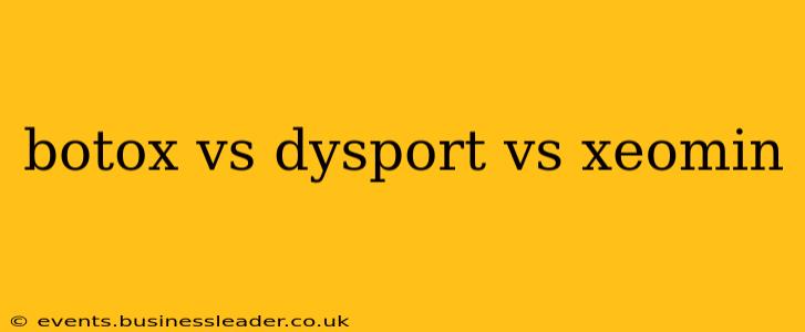 botox vs dysport vs xeomin