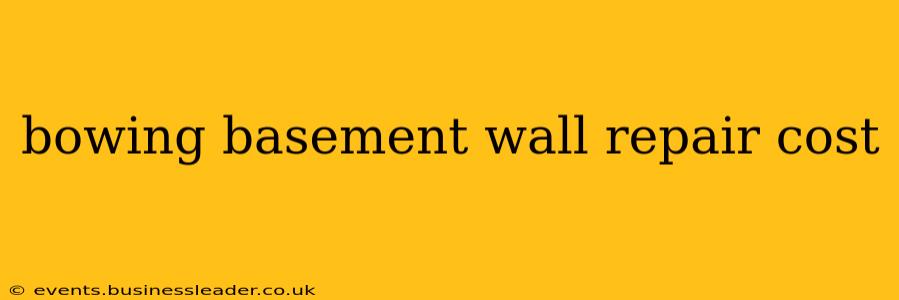 bowing basement wall repair cost