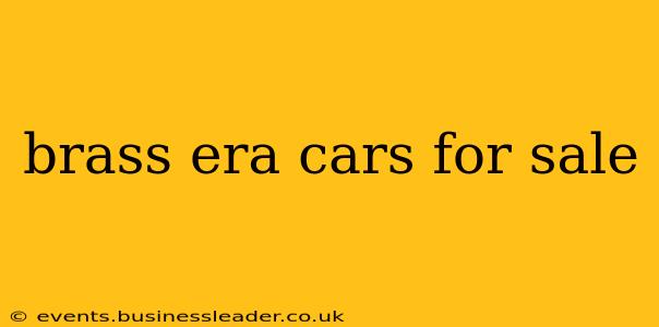 brass era cars for sale