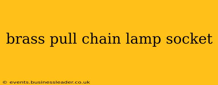 brass pull chain lamp socket