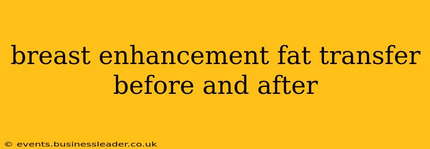 breast enhancement fat transfer before and after