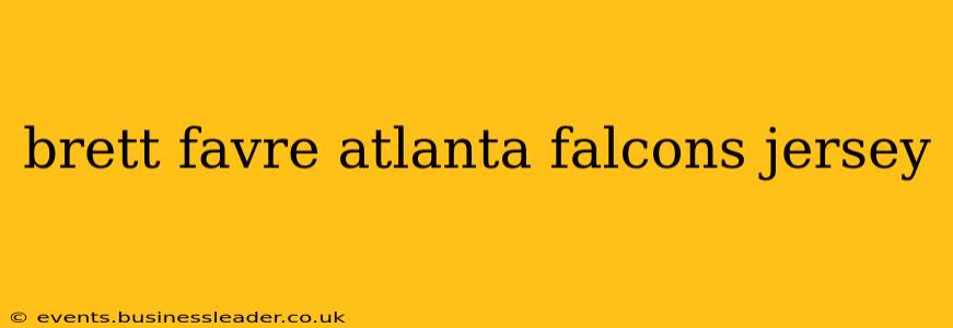 brett favre atlanta falcons jersey