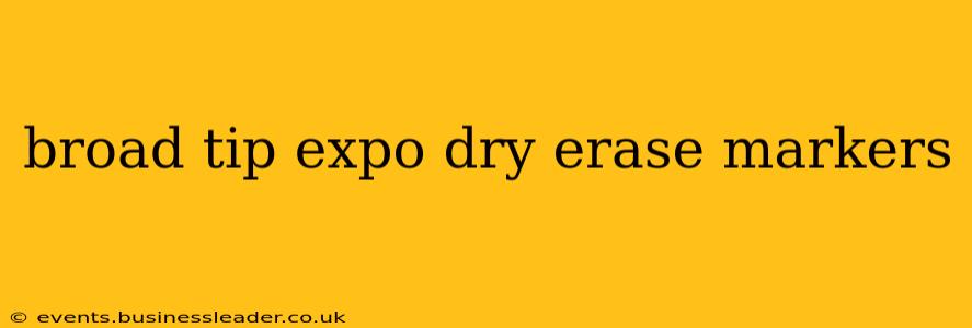broad tip expo dry erase markers