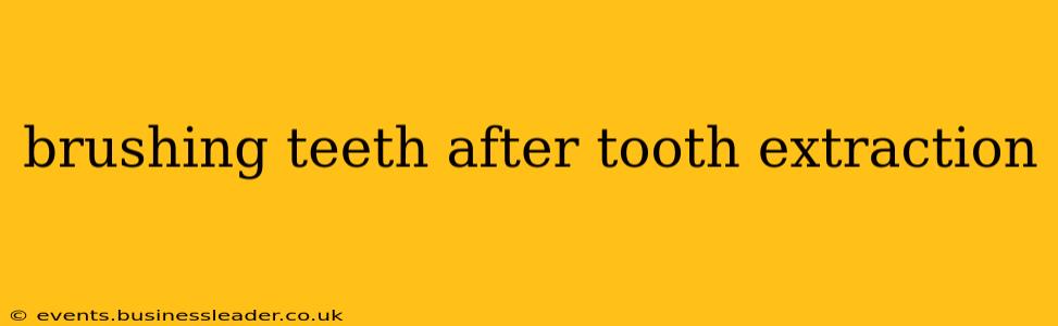brushing teeth after tooth extraction