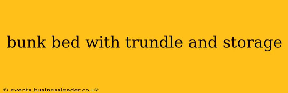 bunk bed with trundle and storage