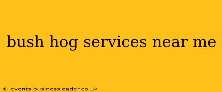 bush hog services near me