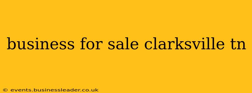 business for sale clarksville tn