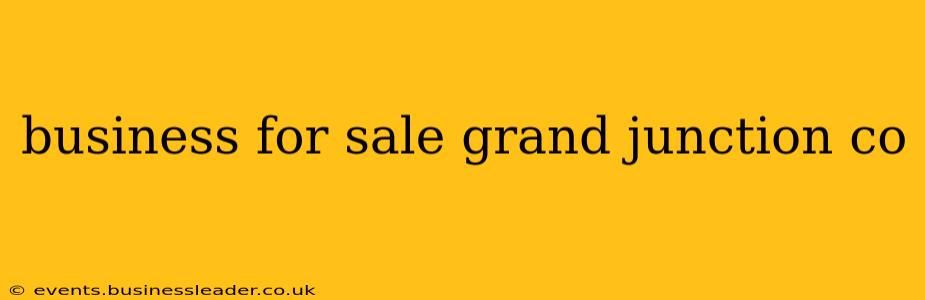 business for sale grand junction co