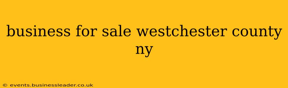 business for sale westchester county ny