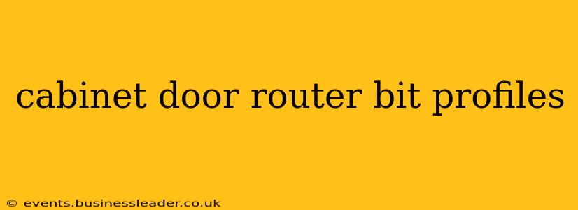 cabinet door router bit profiles