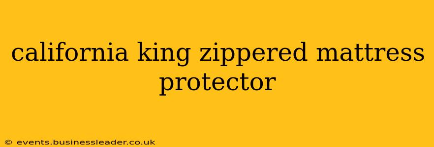 california king zippered mattress protector