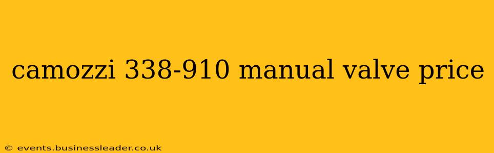 camozzi 338-910 manual valve price