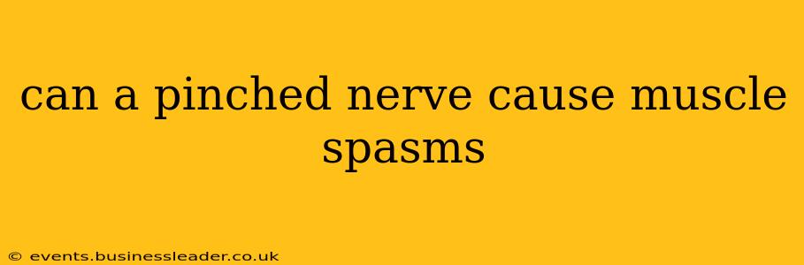can a pinched nerve cause muscle spasms