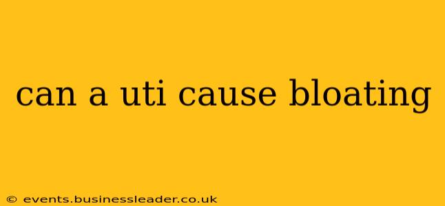 can a uti cause bloating