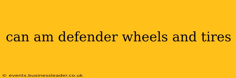 can am defender wheels and tires