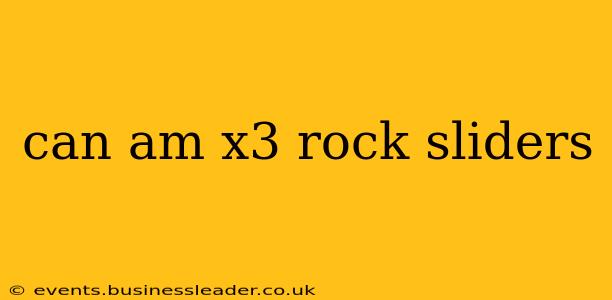 can am x3 rock sliders