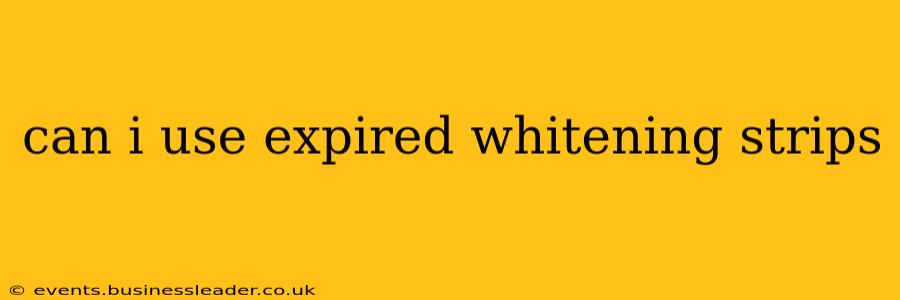 can i use expired whitening strips