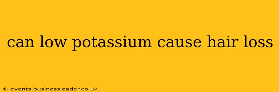 can low potassium cause hair loss