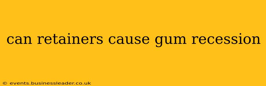 can retainers cause gum recession