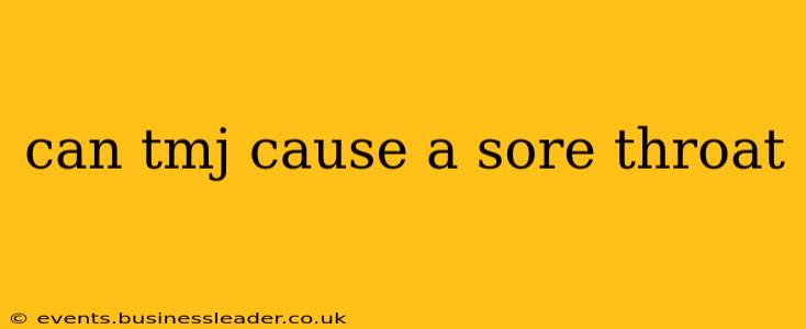 can tmj cause a sore throat