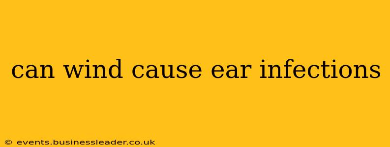 can wind cause ear infections