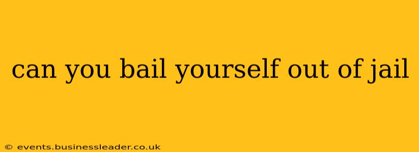 can you bail yourself out of jail