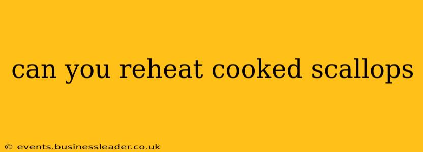can you reheat cooked scallops