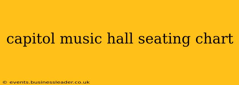capitol music hall seating chart