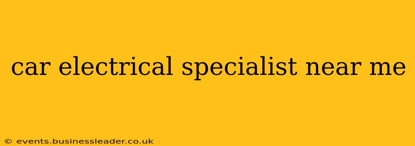 car electrical specialist near me
