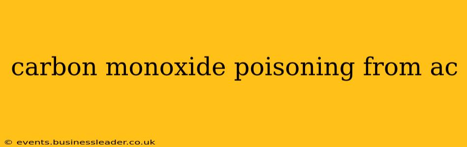 carbon monoxide poisoning from ac