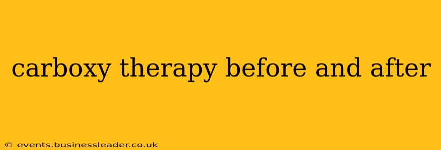 carboxy therapy before and after
