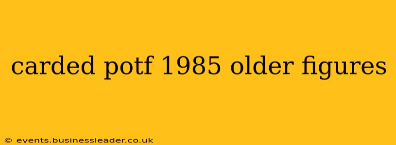 carded potf 1985 older figures
