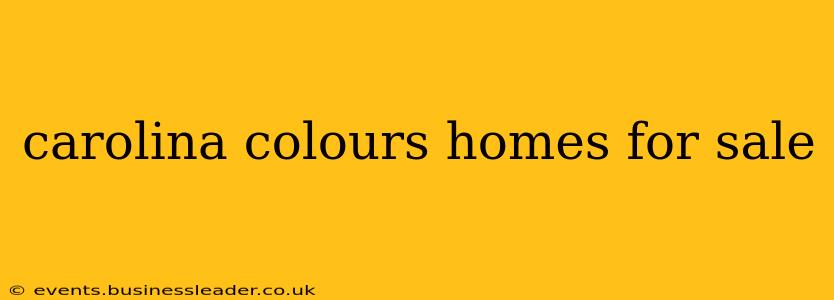 carolina colours homes for sale