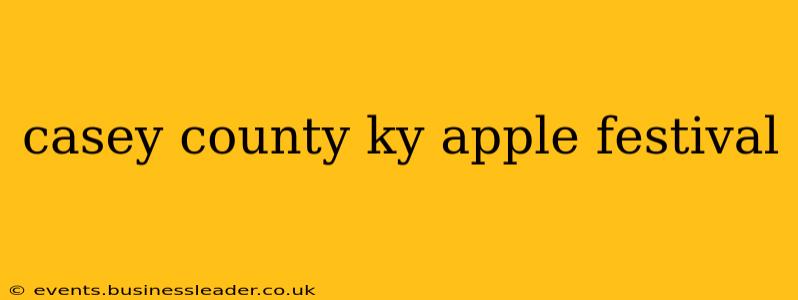 casey county ky apple festival