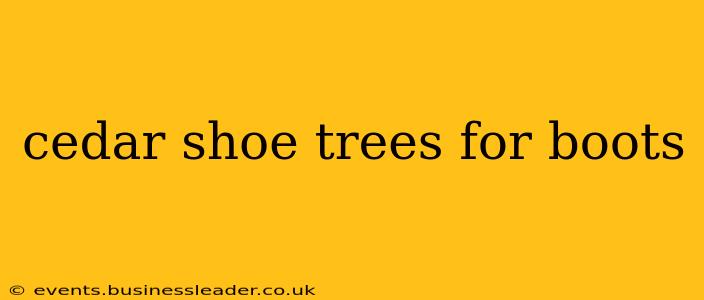 cedar shoe trees for boots