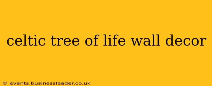 celtic tree of life wall decor