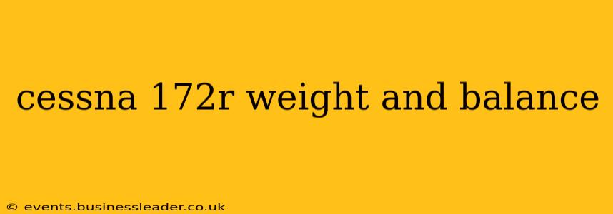 cessna 172r weight and balance