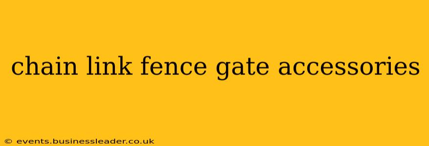 chain link fence gate accessories